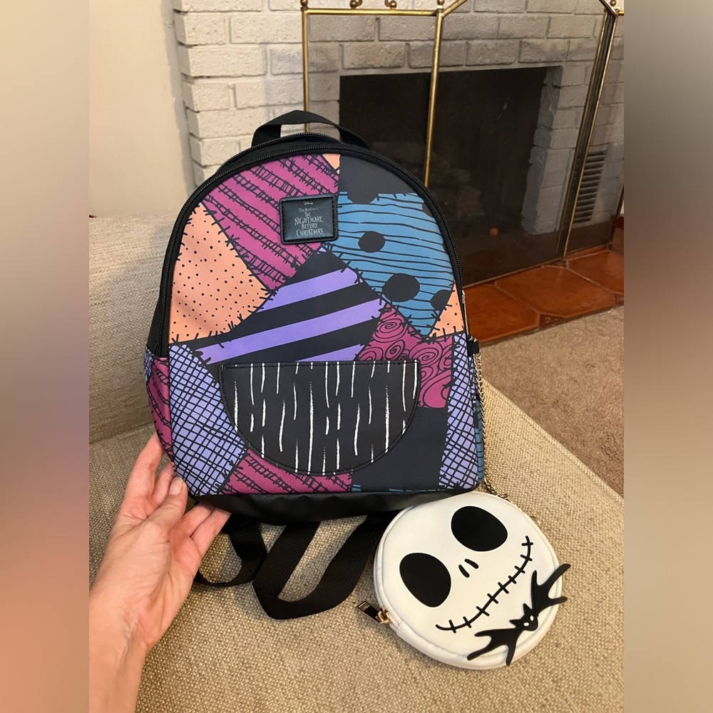Disney nightmare before Christmas jack and Sally backpack